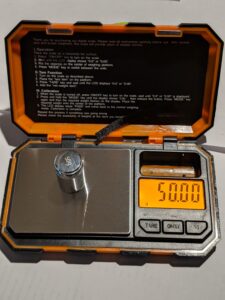 Ranger pocket scale with test weight 200 g x 0.01g model