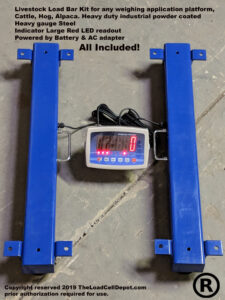 Alley way livestock cattle chute feed, bin hopper scale loadbar scale