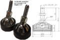 1/2-20 UNF swivel foot scale swivel feet